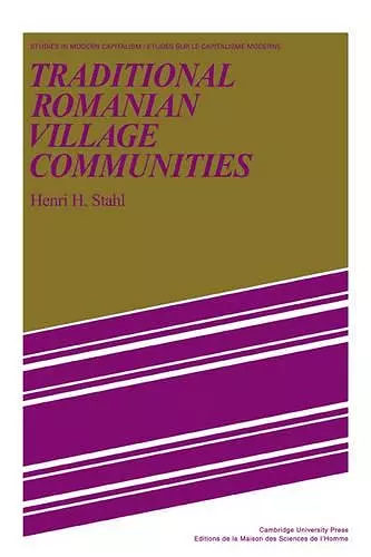 Traditional Romanian Village Communities cover