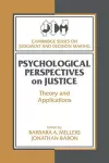 Psychological Perspectives on Justice cover