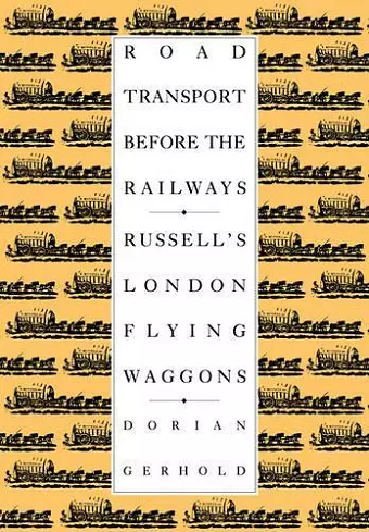 Road Transport before the Railways cover