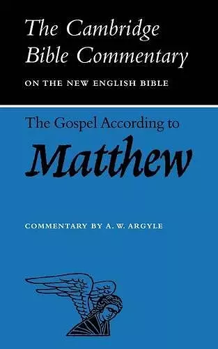 The Gospel according to Matthew cover