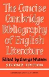 The Concise Cambridge Bibliography of English Literature, 600–1950 cover