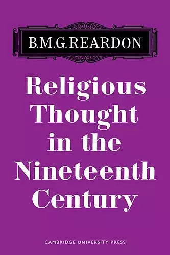 Religious Thought in the Nineteenth Century cover