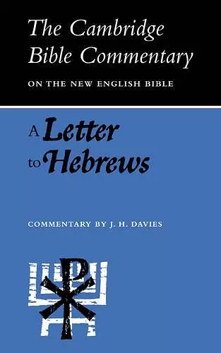 A Letter to Hebrews cover