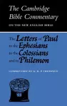 The Letters of Paul to the Ephesians to the Colossians and to Philemon cover