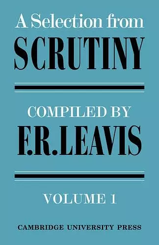 A Selection from Scrutiny: Volume 2 cover