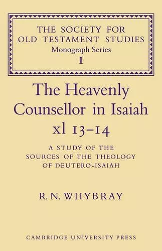 The Heavenly Counsellor in Isaiah xl 13-14 cover