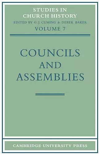 Councils and Assemblies cover