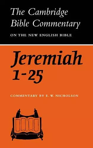 The Book of the Prophet Jeremiah, Chapters 1-25 cover