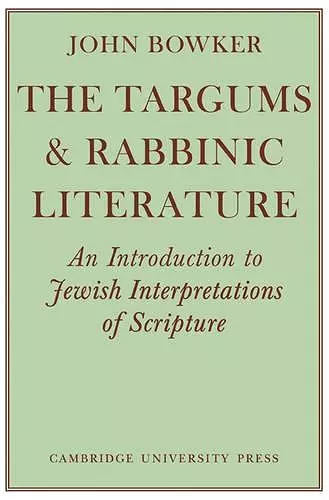 The Targums and Rabbinic Literature cover