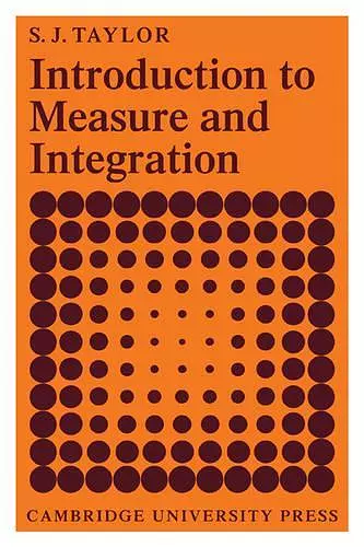 Introduction to Measure and Integration cover