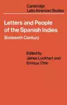 Letters and People of the Spanish Indies cover