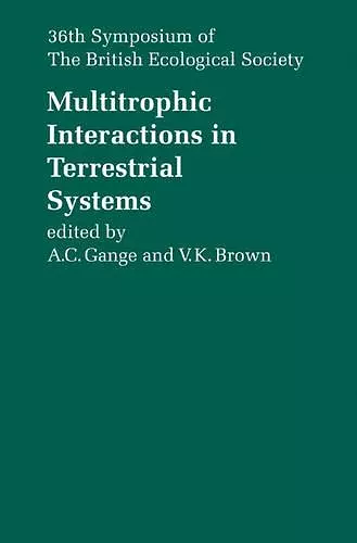 Multitrophic Interactions in Terrestrial Systems cover