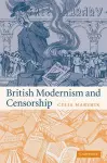 British Modernism and Censorship cover