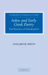 Solon and Early Greek Poetry cover