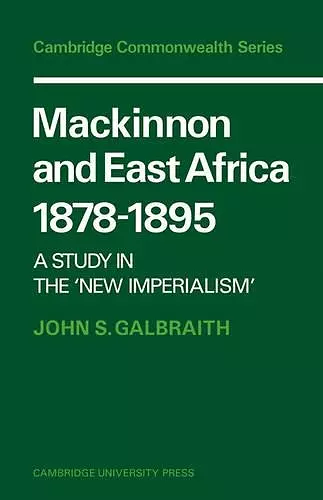 Mackinnon and East Africa 1878–1895 cover