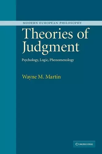 Theories of Judgment cover