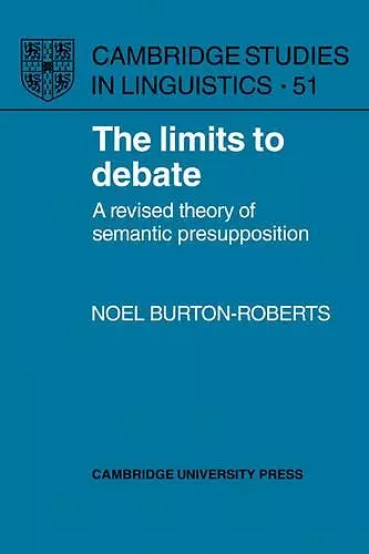 The Limits to Debate cover