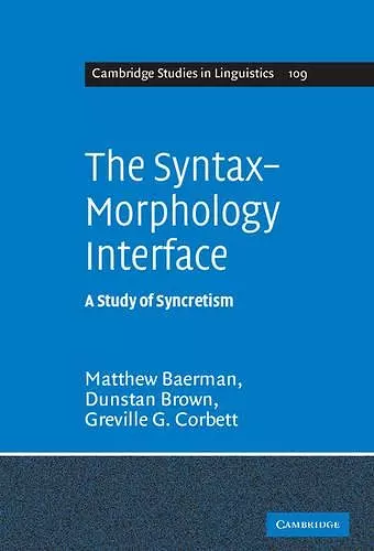 The Syntax-Morphology Interface cover