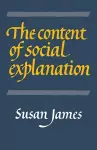 The Content of Social Explanation cover