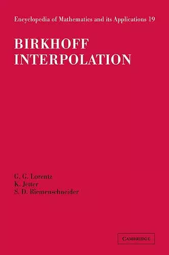 Birkhoff Interpolation cover