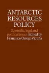 Antarctic Resources Policy cover