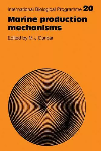 Marine Production Mechanisms cover