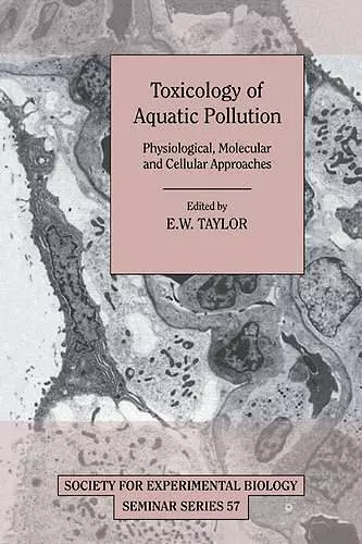 Toxicology of Aquatic Pollution cover