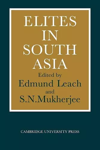 Elites in South Asia cover