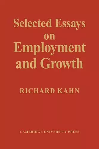 Selected Essays on Employment and Growth cover