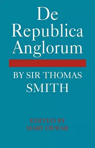 De Republica Anglorum cover