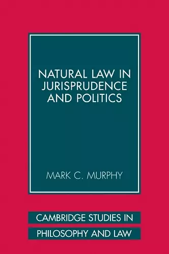 Natural Law in Jurisprudence and Politics cover