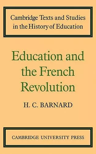 Education and the French Revolution cover