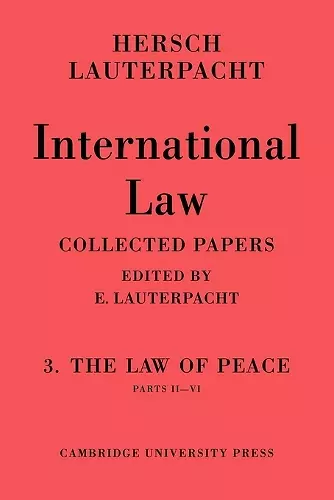 International Law: Volume 3, Part 2-6 cover