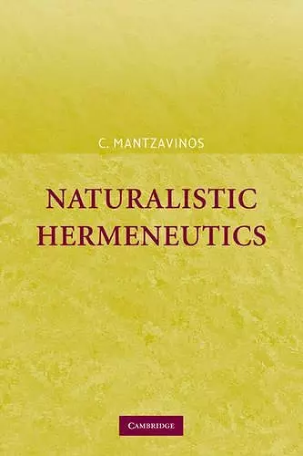 Naturalistic Hermeneutics cover