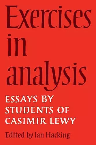 Exercises in Analysis cover