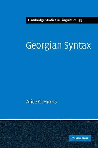 Georgian Syntax cover