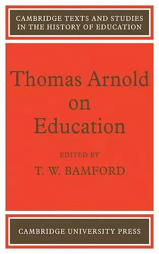 Thomas Arnold on Education cover