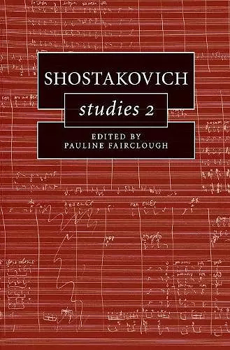 Shostakovich Studies 2 cover