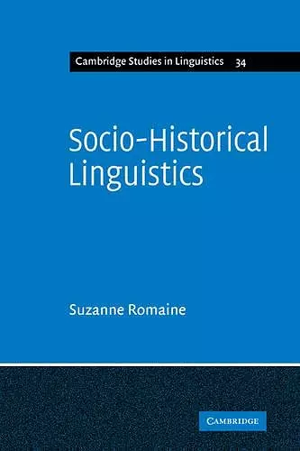 Socio-Historical Linguistics cover