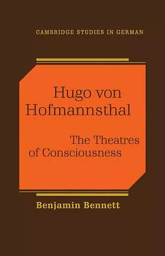 Hugo von Hofmannsthal cover