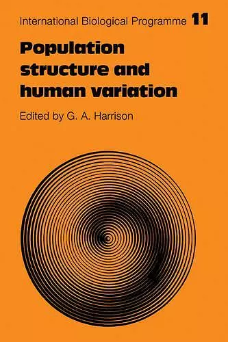 Population Structure and Human Variation cover