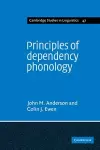 Principles of Dependency Phonology cover