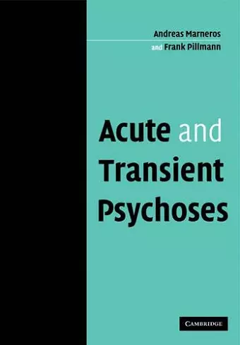 Acute and Transient Psychoses cover