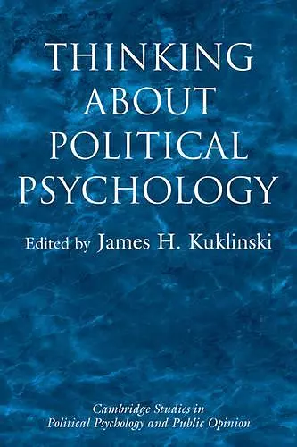 Thinking about Political Psychology cover