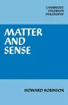 Matter and Sense cover