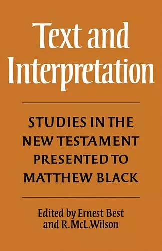 Text and Interpretation cover