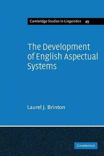 The Development of English Aspectual Systems cover