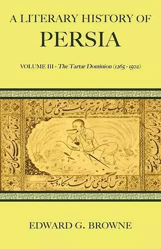 A Literary History of Persia cover