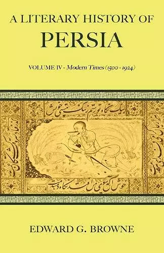 A Literary History of Persia cover