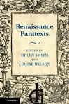 Renaissance Paratexts cover